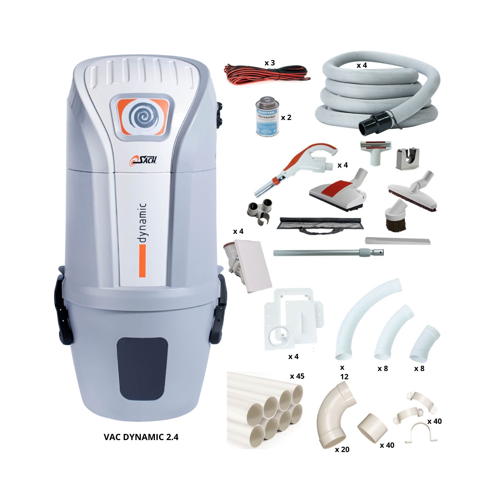 VAC Dynamic 2.4 mit Hide-A-Hose Schlaucheinzug